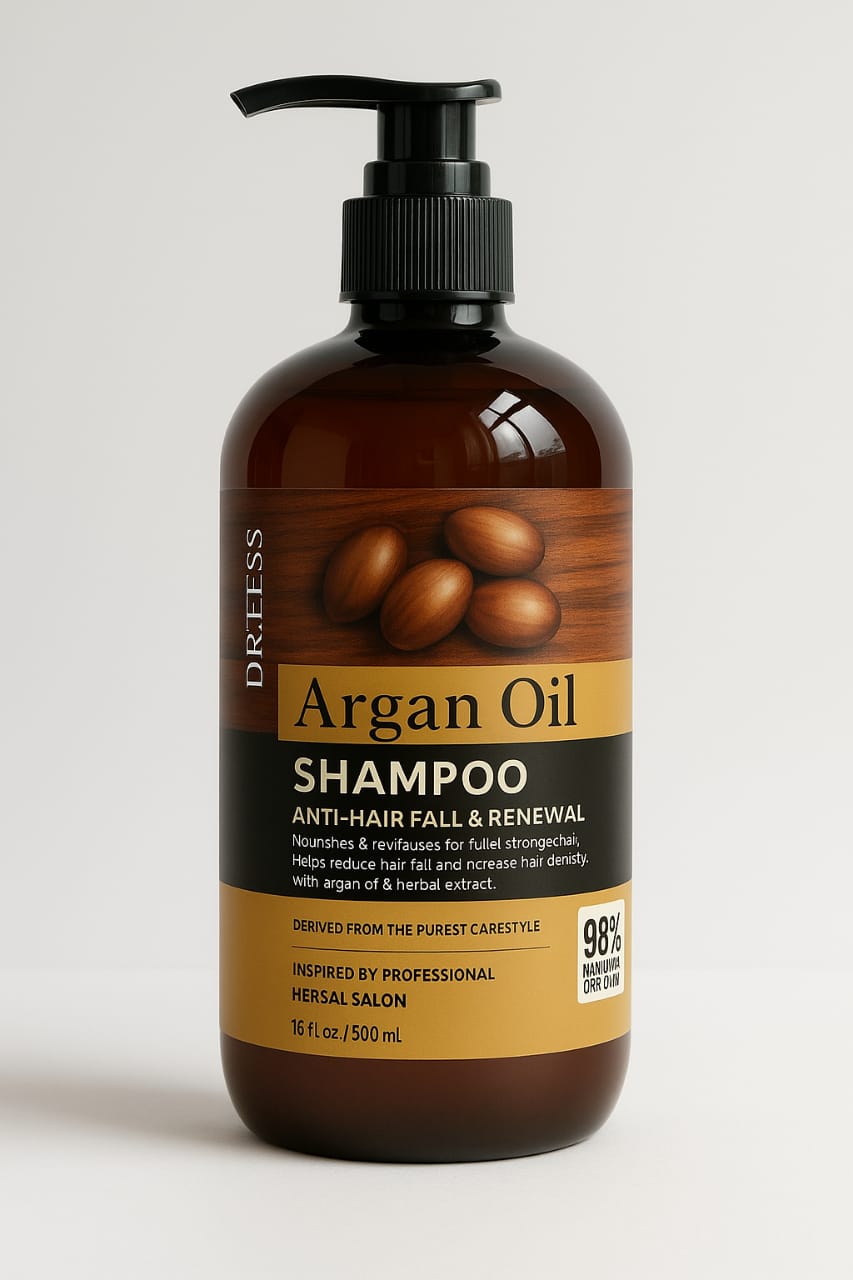 dr dess argan oil shampoo anti -hair fall & renewal