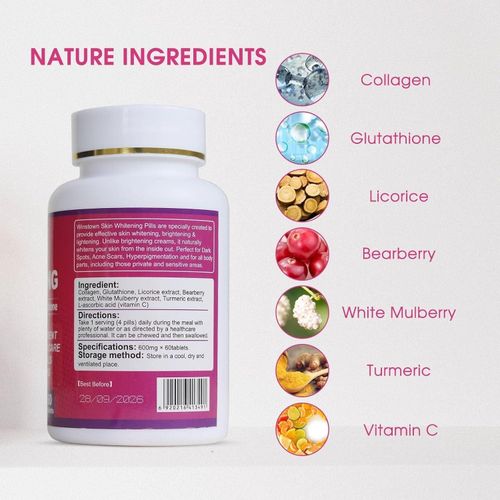 Daynee Skin Whitening Pills -WinsTown Skin Whitening capsule  (500g )gummies With Glutathione/ Dark Spot Treament