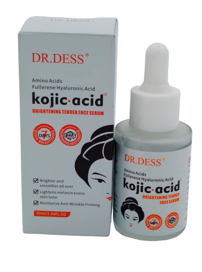 dr dess kojic acid brightening tender face serum