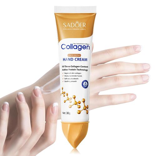 Collagen Anti-wrinkle Hand Cream Skin Soften Nourish Anti-drying Whitening Moisturizing African Skin Care Cracked Repair Products Hand Creams & Lotions - Sadoer