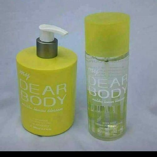 Dear Body Malibu Lemon Blossom 2 in 1 Body mist and lotion pump