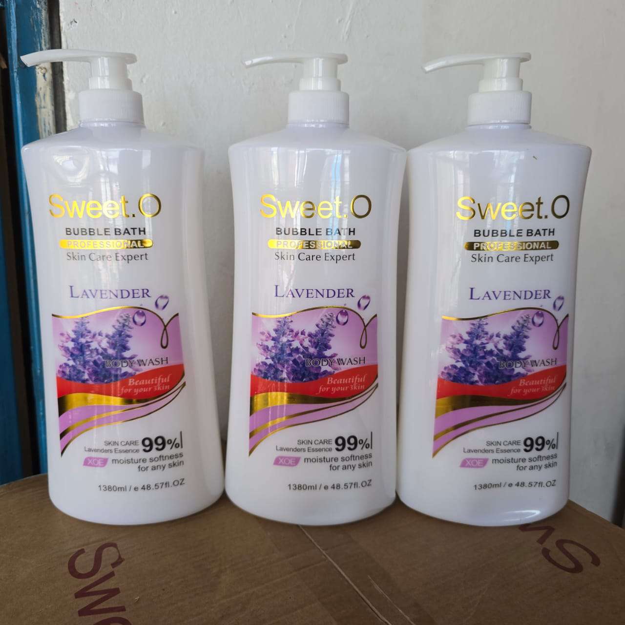 SWEET. O BUBBLE BATH LAVENDER Shower Gel. Cleans dirt, Impurities, Smooths, Glows, Softens, Hydrates, High Quality and Leaves you with Sweet Attractive scent on your body