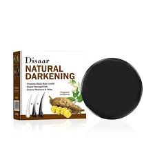 Disaar Ginseng Black Soap Promotes Anti-Grey Hair Darkening Repairs Damaged Hair and Enhances Black Hair Growth Products Basic Cleaning, Hair Natural Darkening