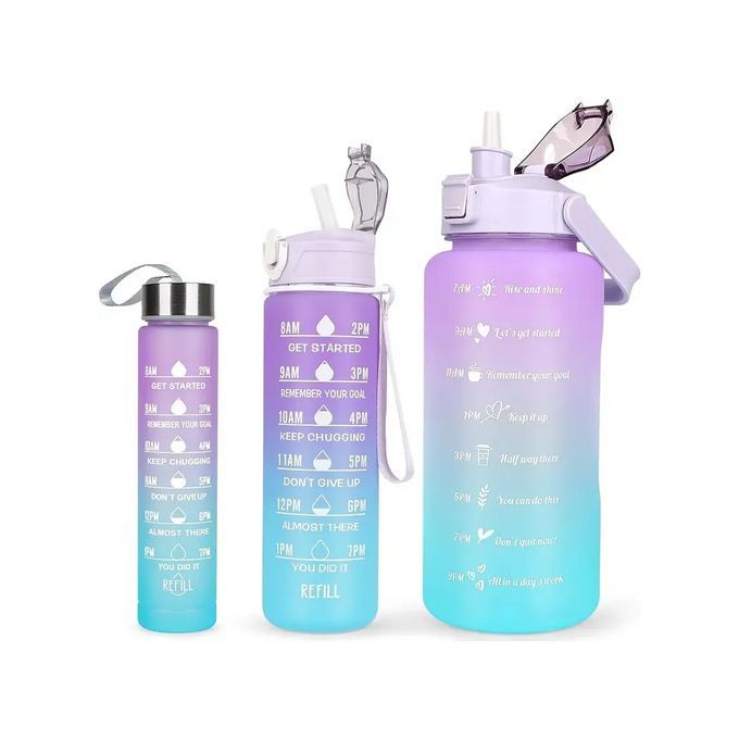 3 in 1 Motivational Water Bottles