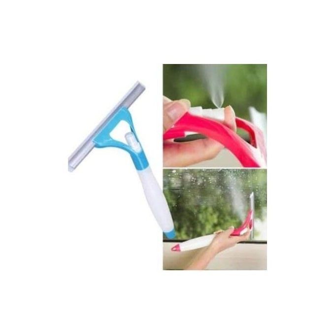 3 in 1 Double Sided Shower Squeegee with Water Sprayer, Window & Glass Cleaner