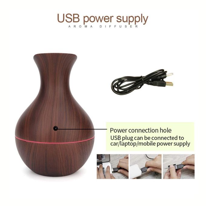 Ultrasonic Wooden Aromatherapy Humidifier Diffuser