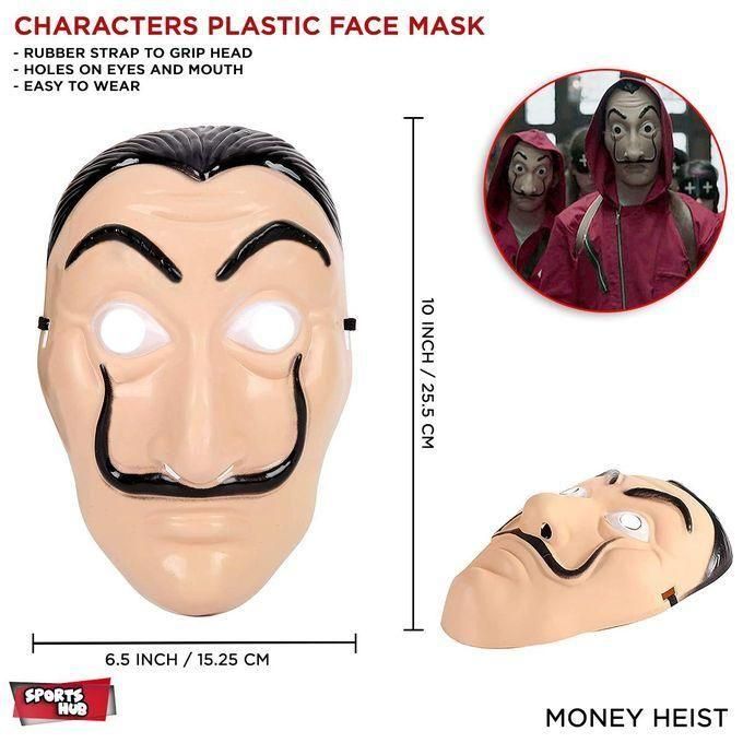 Mask Money Heist mask - La Casa De Papel  Masks Ghost mask Halloween Masks