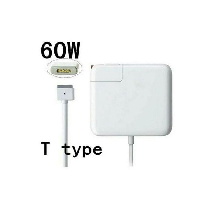 Replacement MacBook MagSafe Power Charger Adapter T Pin 16.5V, 3.65A - 60W