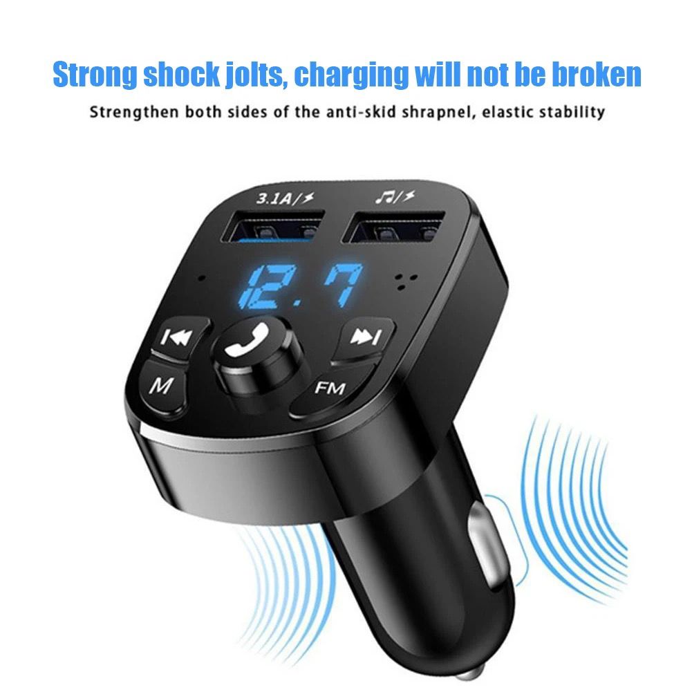 Multifunctional Car Charger FM Transmitter  MP3 Player. Made with the latest technology to match up your devices UpTo date technology. Lightweight It's easy to install. Th set has hands free call