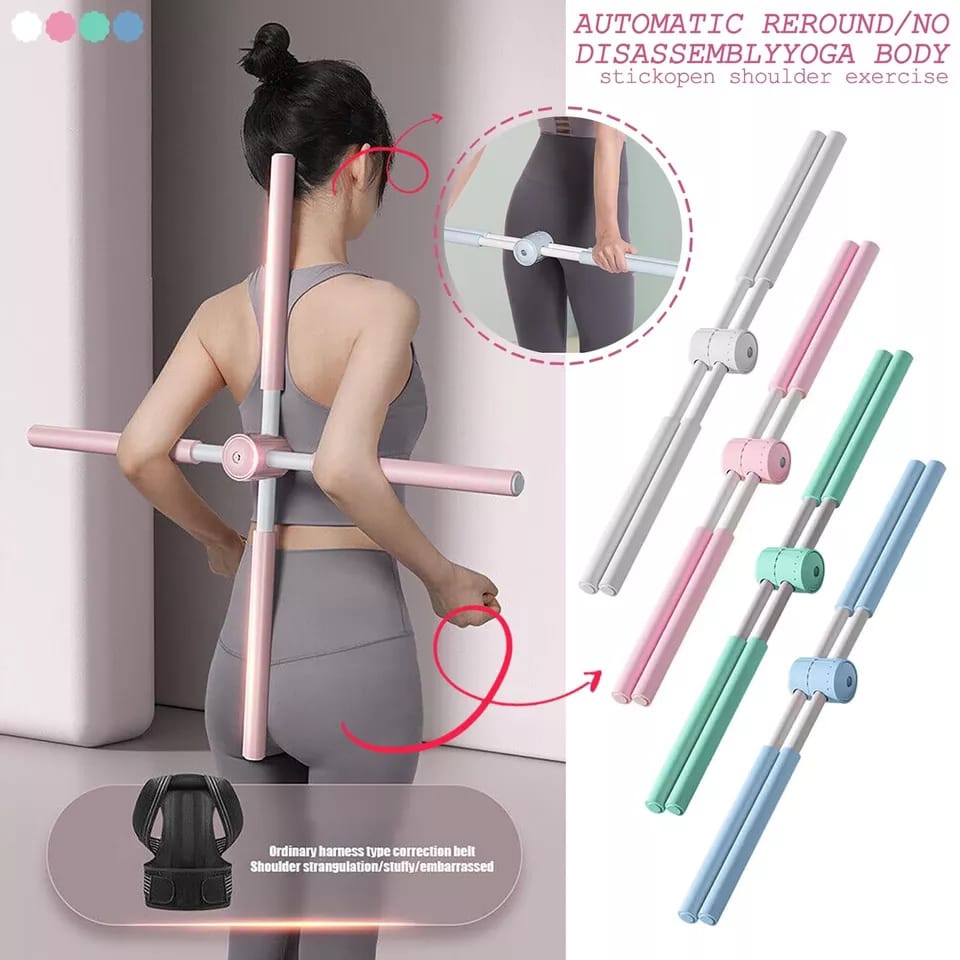 Orthopedic Back corrector rod.Posture correction tool designed to help align the spine, improve posture, and relieve back pain. Made of quality eco-friendly stainless steel+ABS plastic.