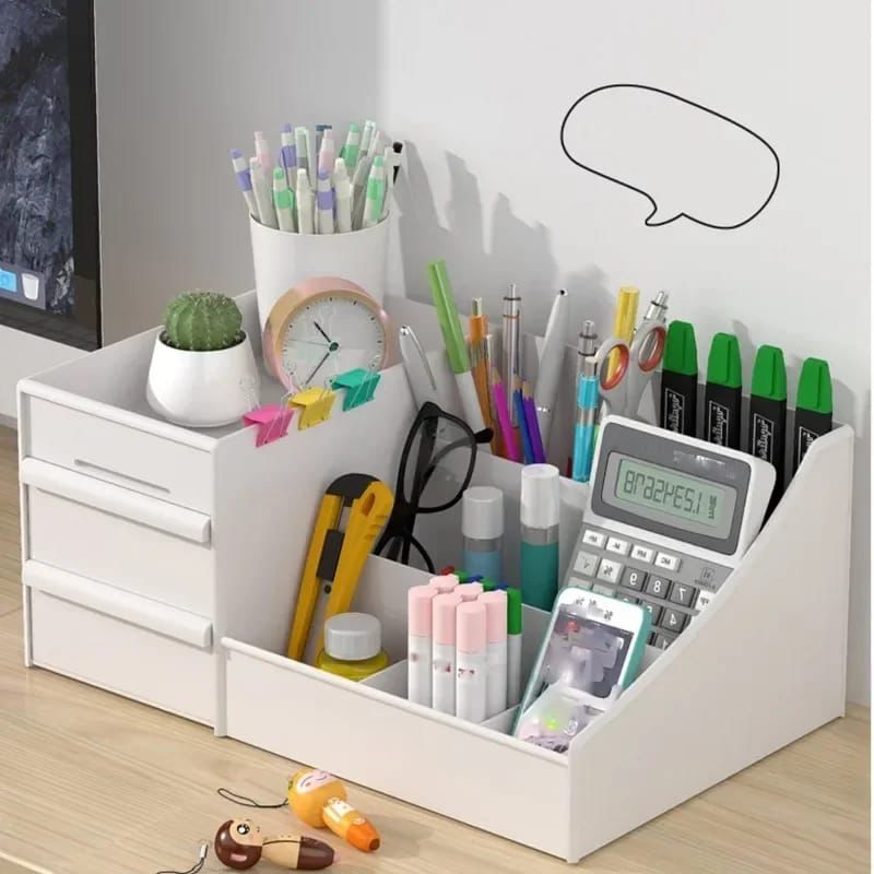 Cosmetic Storage Box with Drawers . made of thickened ABS material.suitable for placing in the bathroom, dressing table and bedroom, enhancing the beauty and practicality of the space