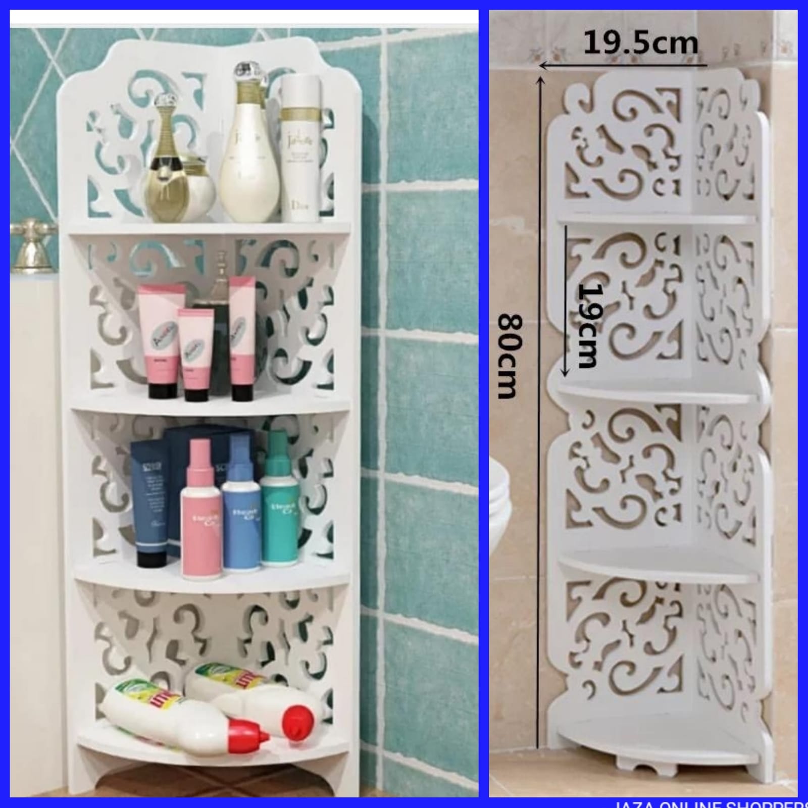 [ NEW ARRIVAL  ]4 Tier Multipurpose Corner Decor Shelf/stand.It can make good use of various corners to save space for you to the most extent.
This product is made from spray powder carbon steel + nat