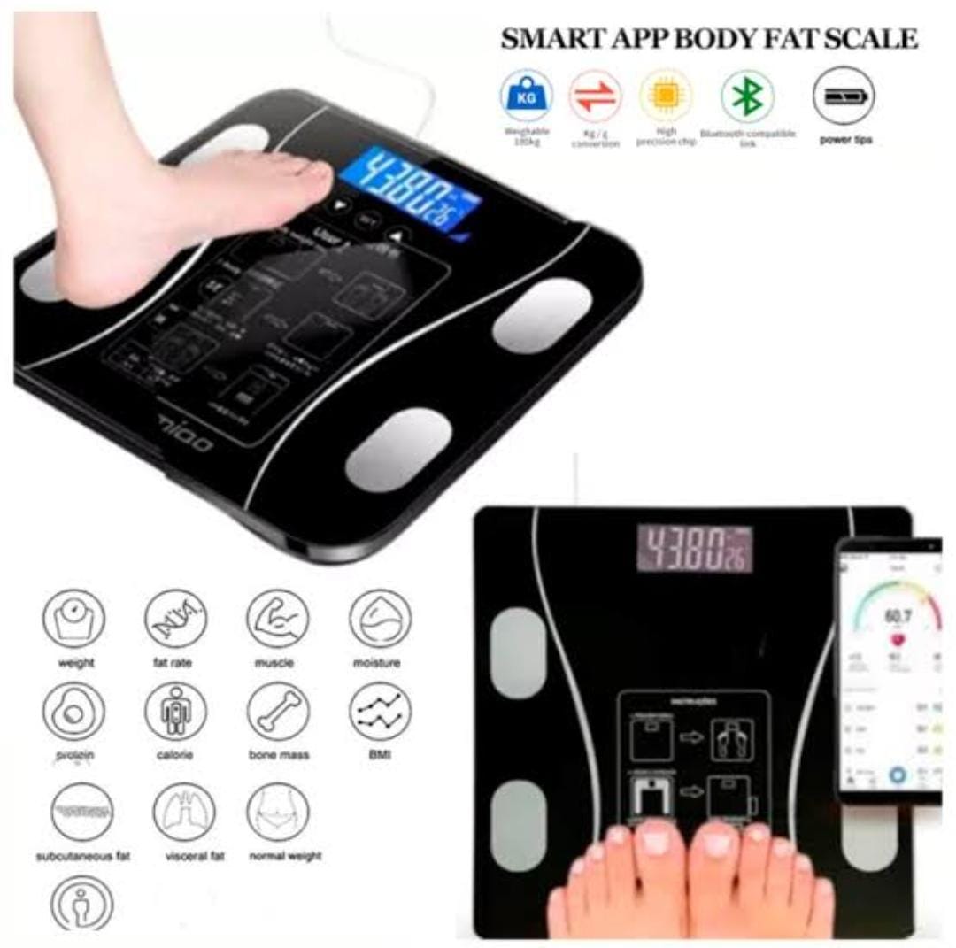 ▪️INTELLIGENT SCALE ▪️HAVE IT THE BEST🤪Digital Scale Bluetooth BMI Smart Digital Bathroom Weighing.Bluetooth
BMI Weighing Scale
Convenient battery power supply
Square shape
Smart scale
Body fat and w