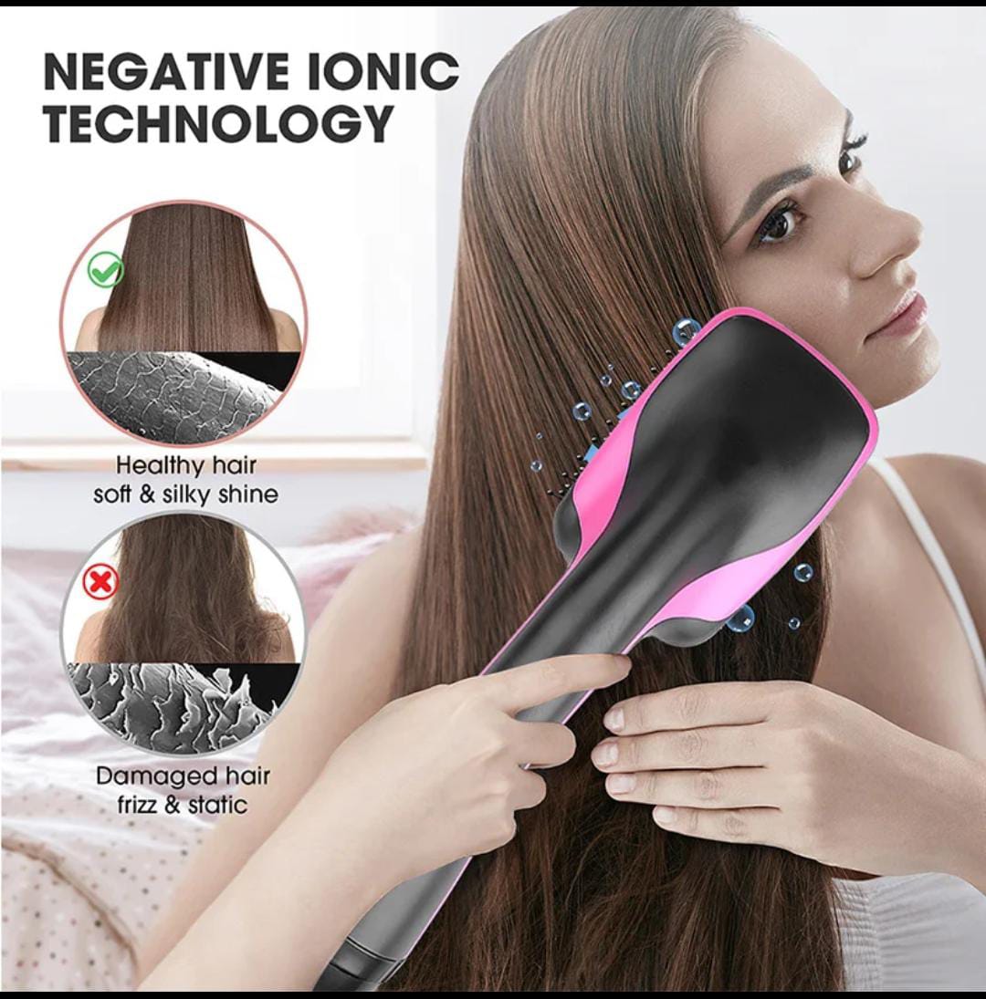 Electric Hair Straightening Comb Brush Dryier Blower Electric Hot Comb.❤Electric Hair Dryer Brush: Salon quality professional hot air brush for your daily use as a styling tool, 2-in-1 one step hair c