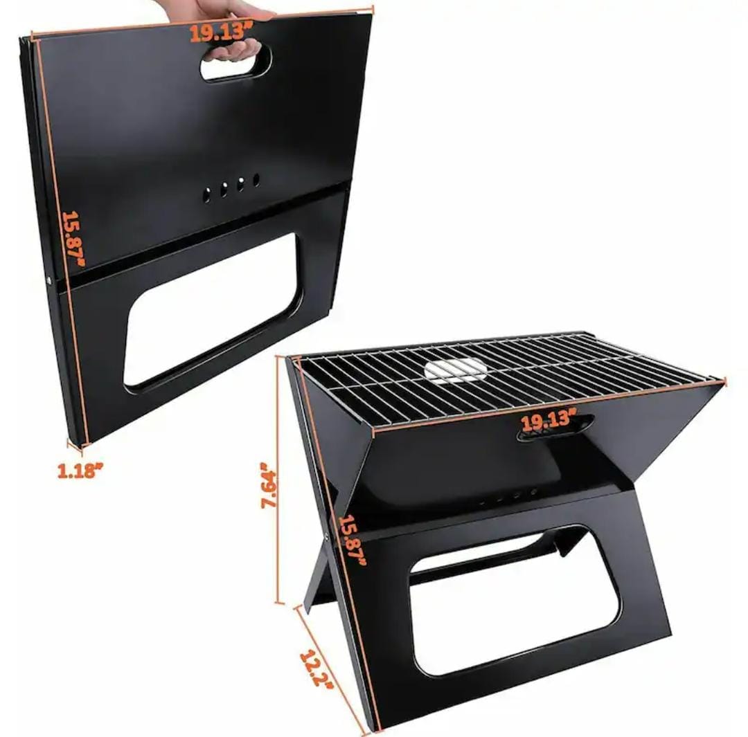 Heavy Heavy Portable barbecue Charcoal Grill X-type.made of stainless steel, sturdy and durable.It has the characteristics of rust-proof, scratch-resistant, heat-resistant, safe and hygienic.