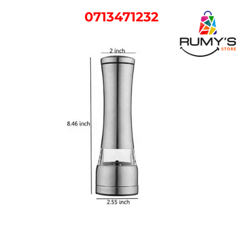Stainless Steel Salt & Pepper Grinder, Adjustable Coarseness