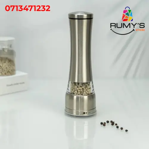 Stainless Steel Salt & Pepper Grinder, Adjustable Coarseness