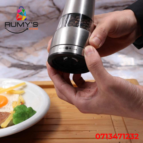 Stainless Steel Salt & Pepper Grinder, Adjustable Coarseness