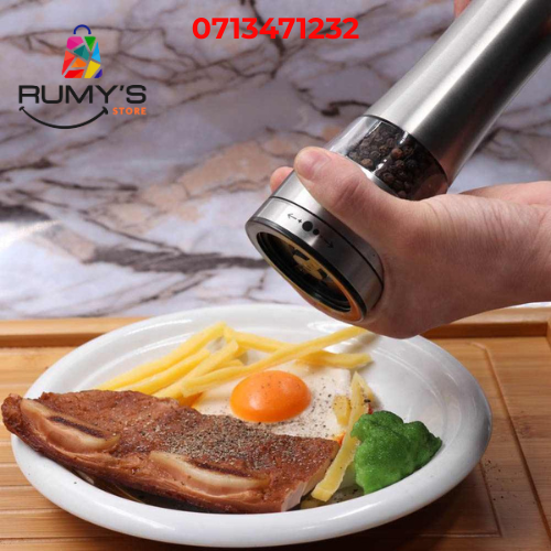 Stainless Steel Salt & Pepper Grinder, Adjustable Coarseness