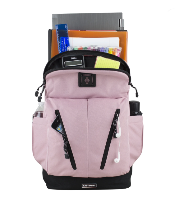 Eastsport Unisex Academic Backpack, Crystal Blush