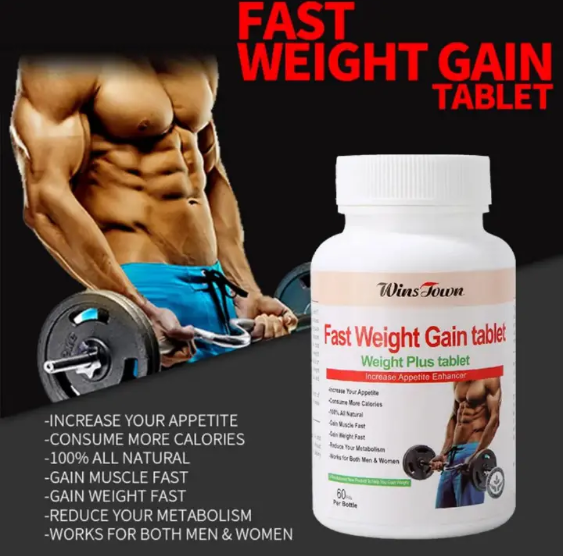 Fast Weight Gain Tablet with Pea Protein | Dietary Supplement for Weight Gain, Muscle Mass, and Increasing Appetite