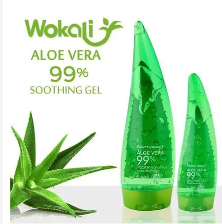 Fruit Of The Wokali Aloe Vera Soothing Gel Sunburn Repair Gel 99% Natural AloeVera Content Treat Sun Burns and Repairs Skin Faster Hydrating and Moisturizing Cream