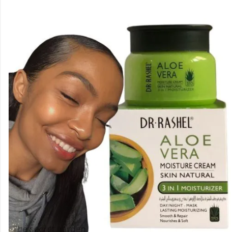 Dr. Rashel Aloe Vera moisture cream- skin natural- 3 In 1 Brightening Moisturizer Facial Cream