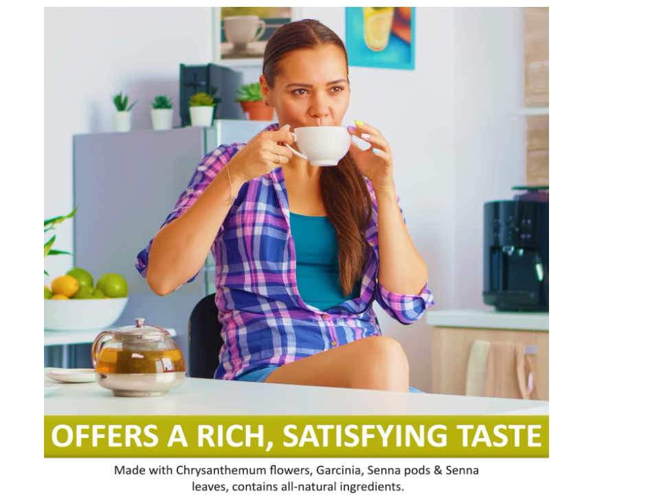 Catherine Slimming Tea Bags (1 Box) Pure Natural Detox Chrysanthemum Tea Green Tea for Men Women 32 Count