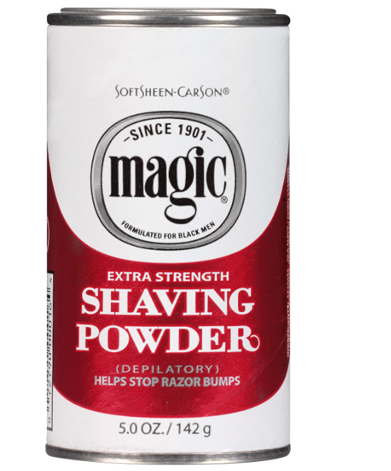 SoftSheen-Carson Magic Razorless Shaving for Men, Magic Extra Strength Shaving Powder, for Coarse Textured Beards, formulated for Black Men, Depilatory, Helps Stop Razor Bumps, 5 oz