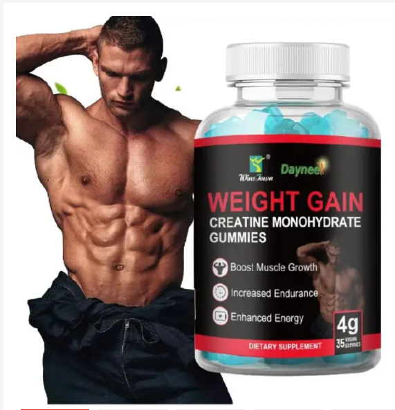 Daynee WEIGHT GAIN GUMMIES With Creatine Monohydrate Dietary Supplement Gummies For Boosting Muscle Growth, Increased Endurance and Enhanced Energy