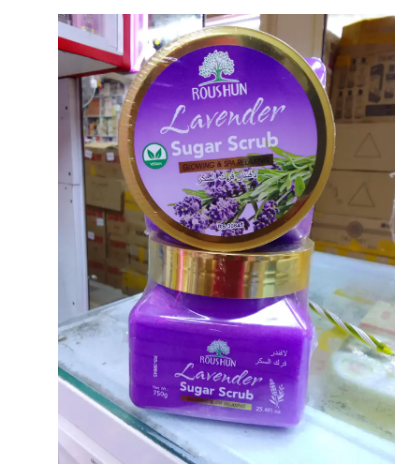 Roushun Exfoliating Lavender Sugar Scrub For Deep Cleanse,Moisturizing