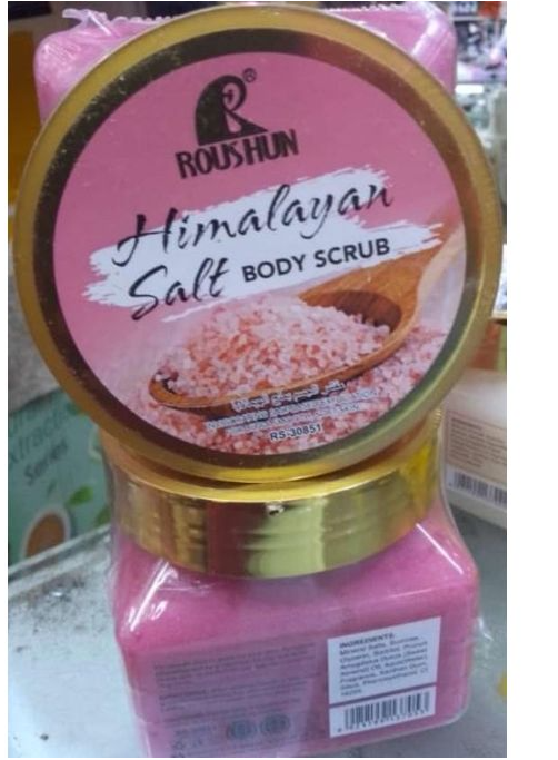 Roushun Exfoliating Himalayan Salt Body Scrub For Moisturizing , Anti- acne,skin even tone