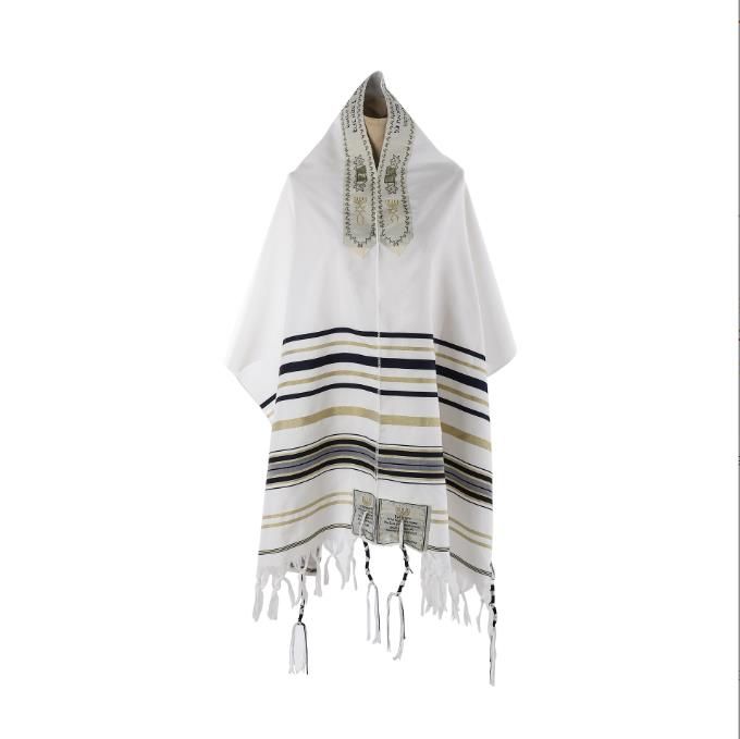 180×50cm Prayer Scarf Israel Judaism Prayer Scarf Religious Prayer Shawl Arab Hijab