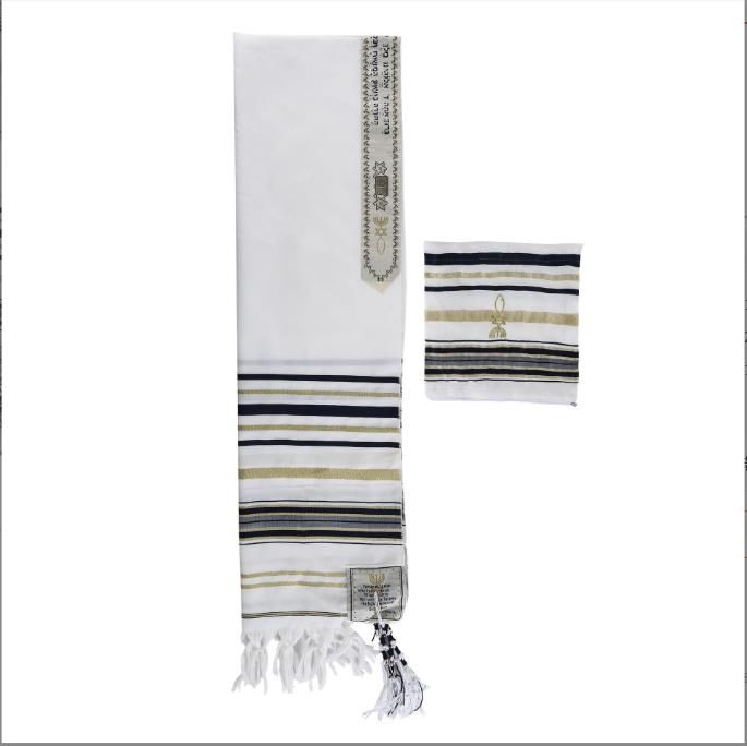 180×50cm Prayer Scarf Israel Judaism Prayer Scarf Religious Prayer Shawl Arab Hijab