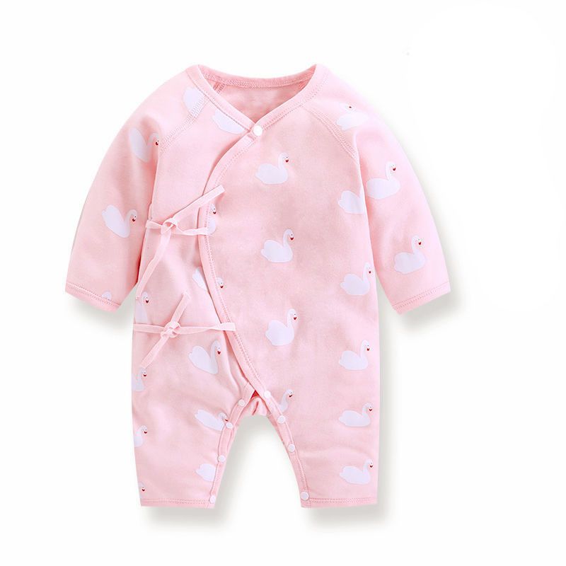 Newborn baby clothes cotton newborn baby butterfly clothes monk suit thin baby onesie