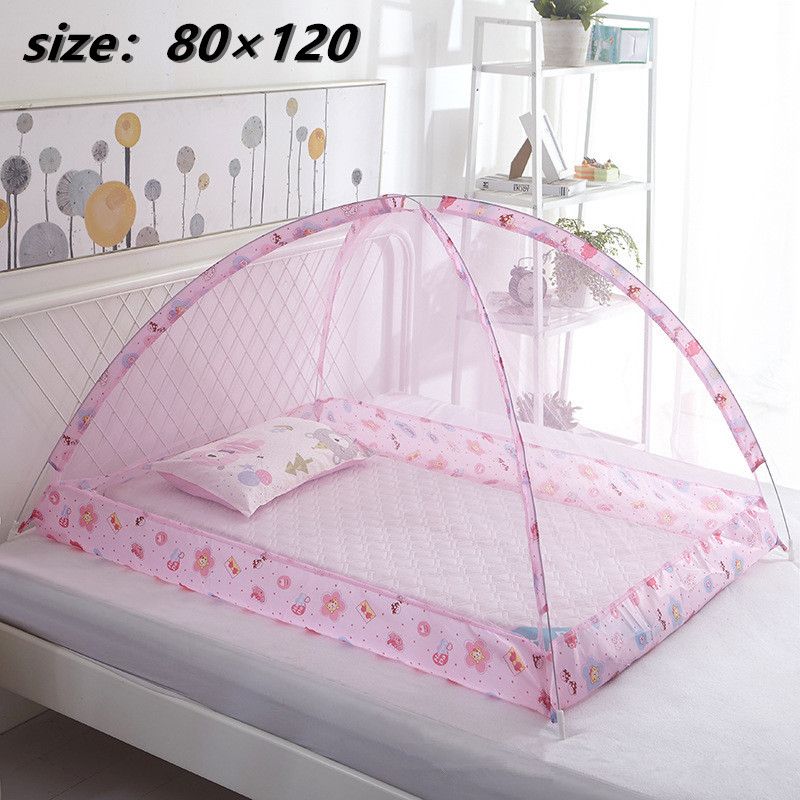 80×120cm  Children's mosquito net bottomless foldable magic installation free baby mosquito net