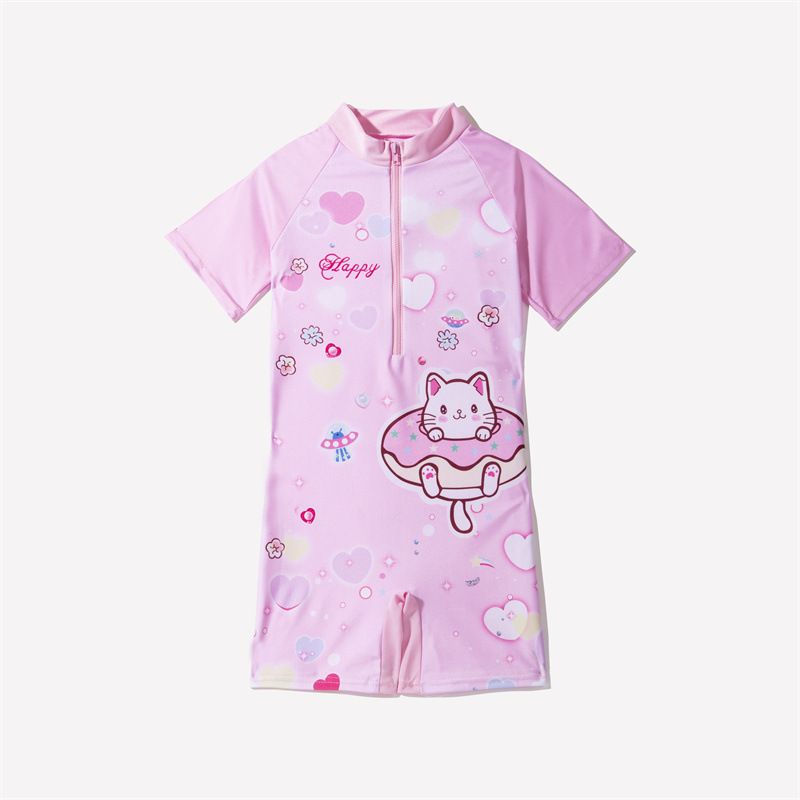 Children's swimsuit, boys' one-piece swimsuit, girls' cartoon beach swimsuit