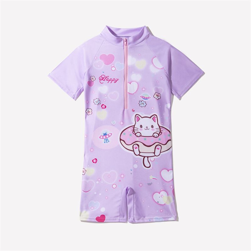 Children's swimsuit, boys' one-piece swimsuit, girls' cartoon beach swimsuit