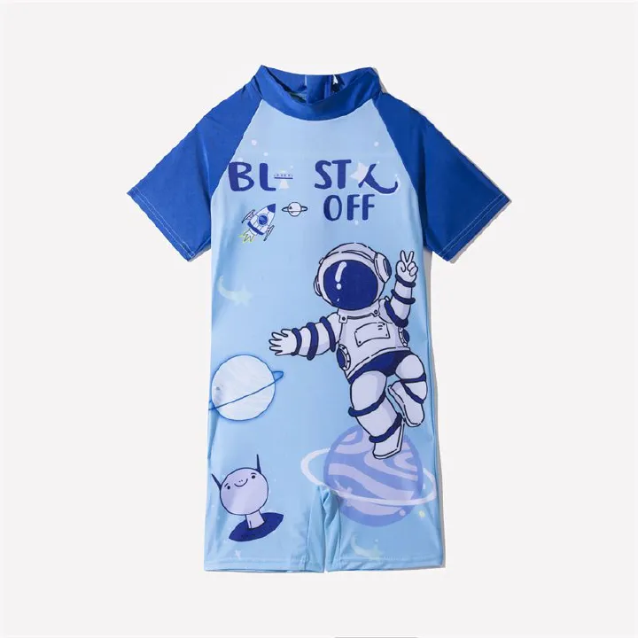 Children's swimsuit, boys' one-piece swimsuit, girls' cartoon beach swimsuit