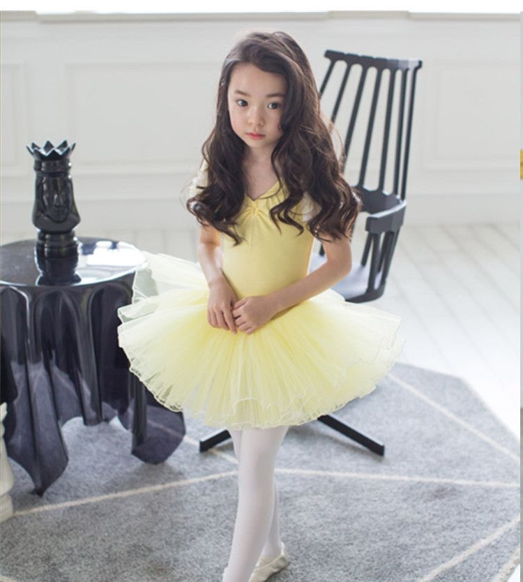 Ballet skirt, children's dance skirt, practice dress, girls' dance dress, performance dress, fluffy skirt, gauze skirt