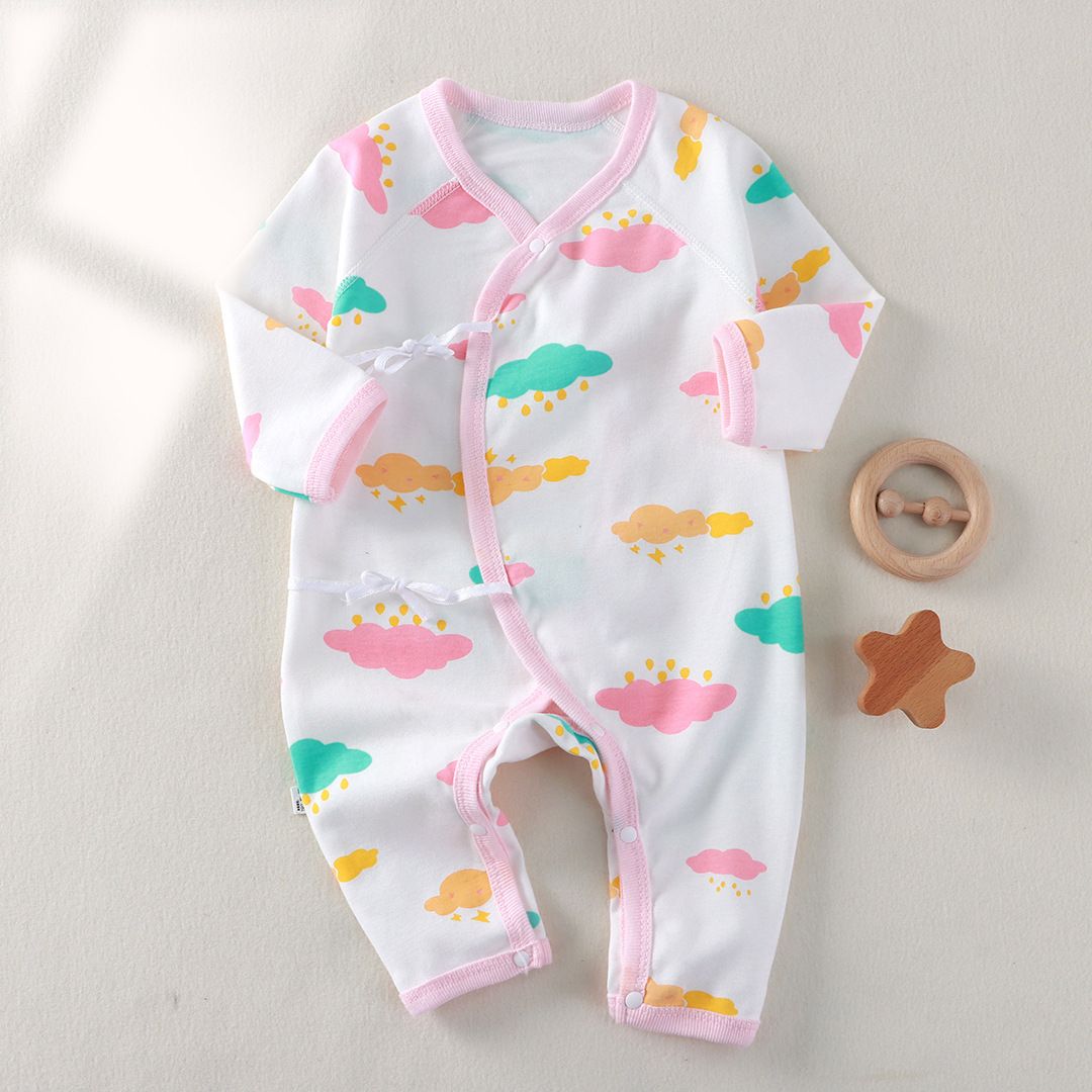 Newborn clothes baby jumpsuit 0-3-6 months pure cotton baby crawling clothes