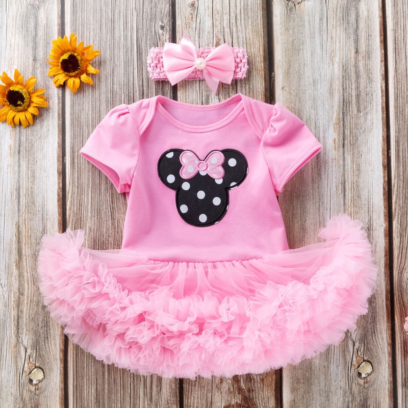Baby girl dress, children's dress, baby dress, short sleeved dress, baby birthday dress, princess dress