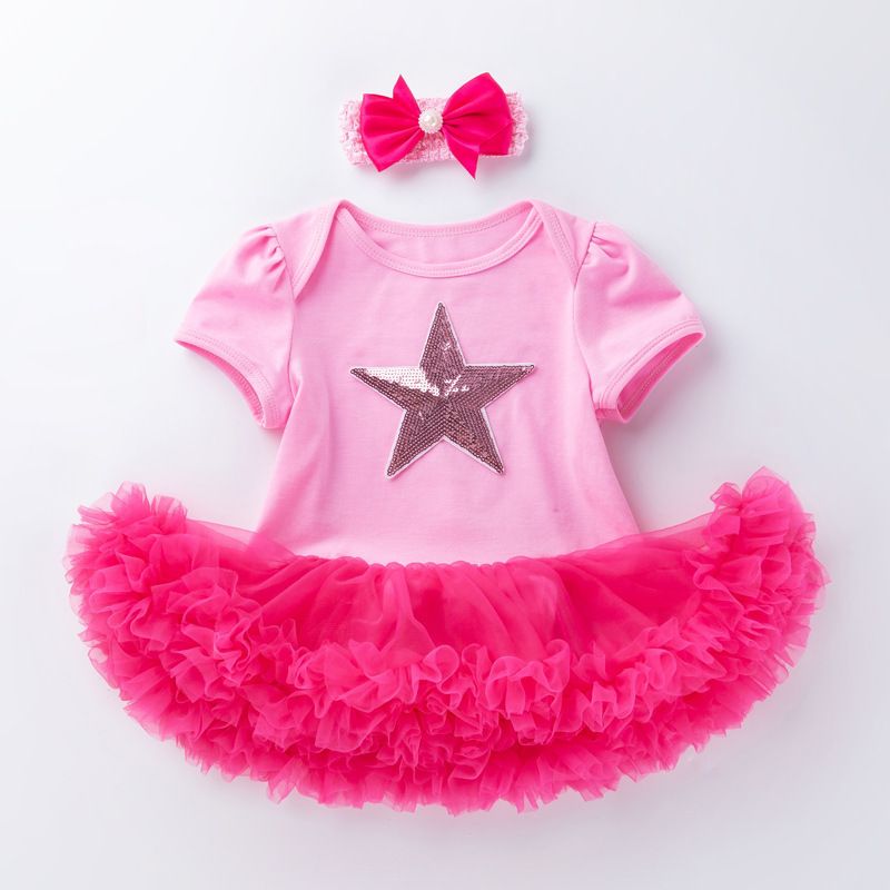 Baby girl dress, children's dress, baby dress, short sleeved dress, baby birthday dress, princess dress