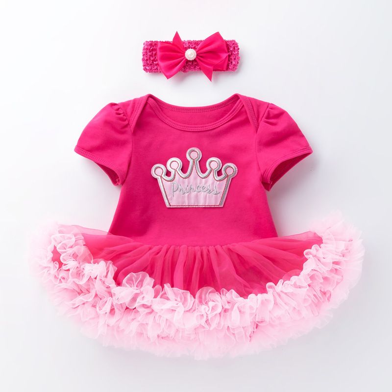 Baby girl dress, children's dress, baby dress, short sleeved dress, baby birthday dress, princess dress