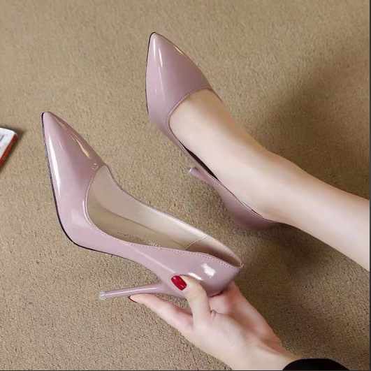 Fine heeled high heels women's shoes career work shallow mouth single shoes