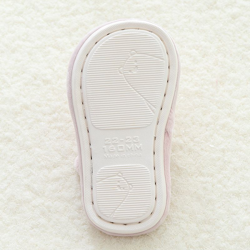 Children's cotton slippers winter warm indoor slippers non-slip cartoon baby new cotton slippers