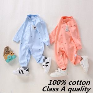 Spring and Autumn baby onesie Class A quality newborn clothes cotton onesie baby pajamas pajamas crawling clothes