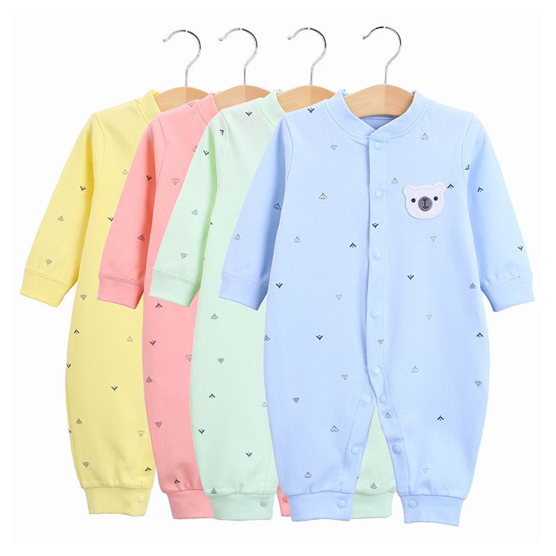 Spring and Autumn baby onesie Class A quality newborn clothes cotton onesie baby pajamas pajamas crawling clothes