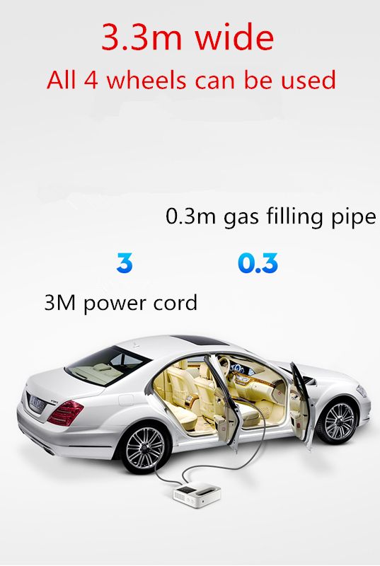 Car inflator pump digital display portable electric 12v tyre inflator multifunction with car car inflator pump