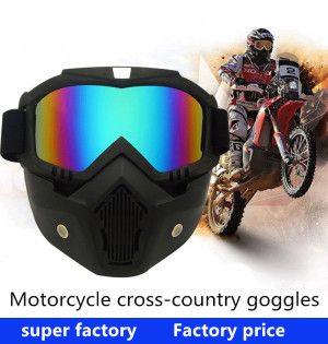 Motorbike mask riding goggles windscreen motocross sports helmet face shield